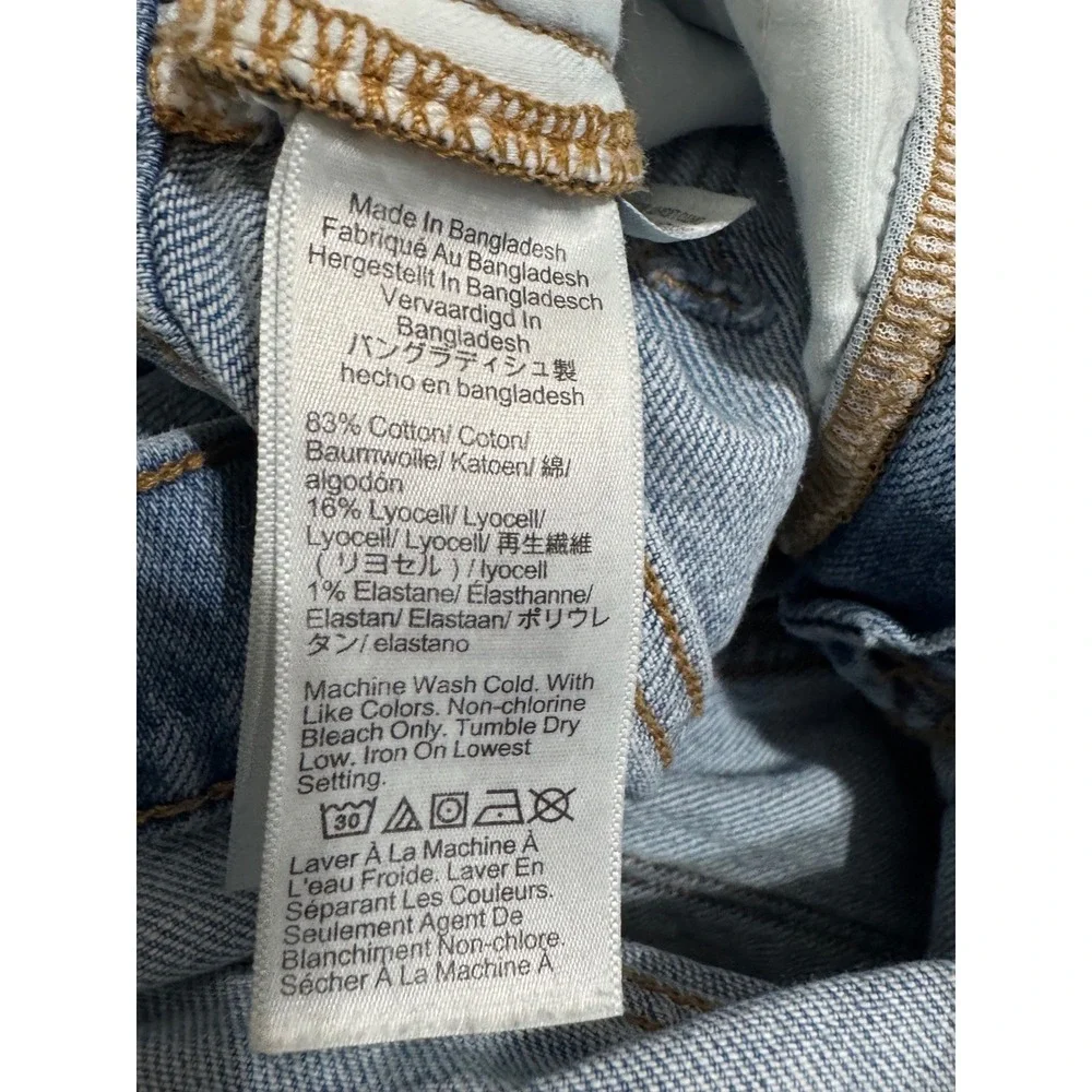 J.Crew Slim Boyfriend Jeans Light Wash Blue Denim Size 30 Mid Rise Straight Leg - Picture 6 of 8